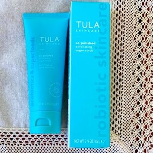 So polished exfoliating sugar face scrub by Tula
